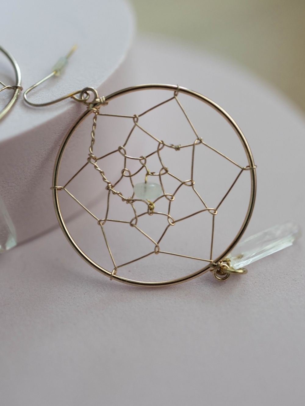 Dream Catcher Earrings Gold